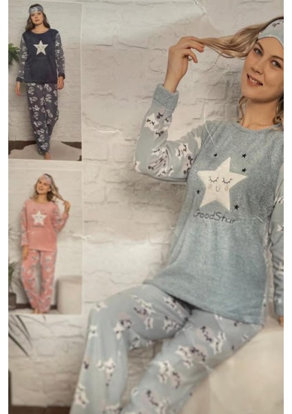 01941 Polar Cepli Kadın Pijama Takımı