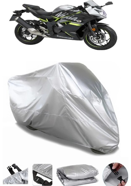 Kawasaki Ninja 250SL Gri Su Geçirmez Motosiklet Brandası