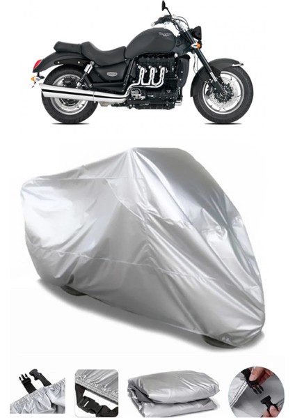 Triumph Rocket 3 Touring Gri Su Geçirmez Motosiklet Brandası