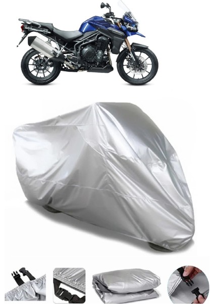 Triumph Tiger Explorer 1200 Gri Su Geçirmez Motosiklet Brandası