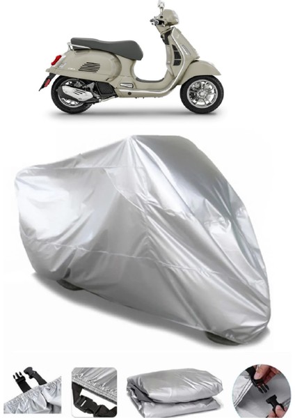 Vespa Gts 125 Gri Su Geçirmez Motosiklet Brandası