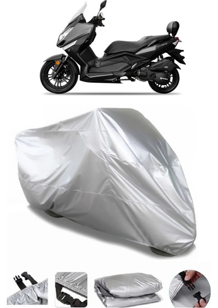 Yuki T9 Strom 125 Gri Su Geçirmez Motosiklet Brandası