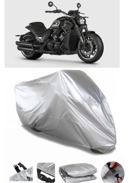 Rks C1002 V Gri Su Geçirmez Motosiklet Brandası