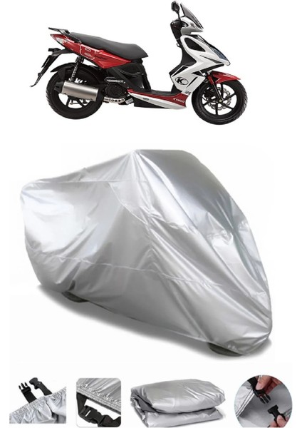 Kymco Super 8 125 Gri Su Geçirmez Motosiklet Brandası