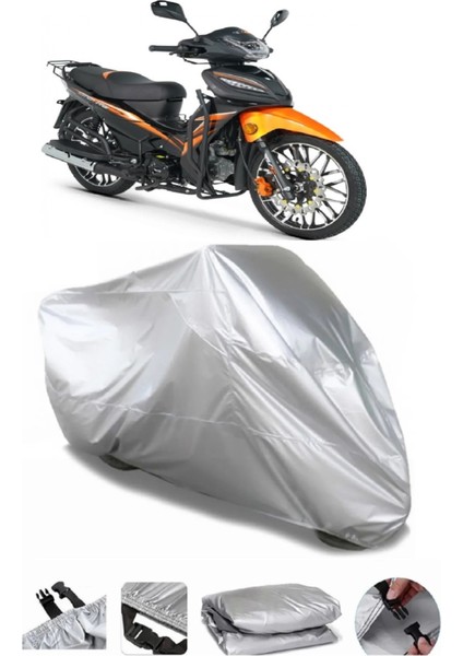 Rks Sniper 50 Pro x Gri Su Geçirmez Motosiklet Brandası