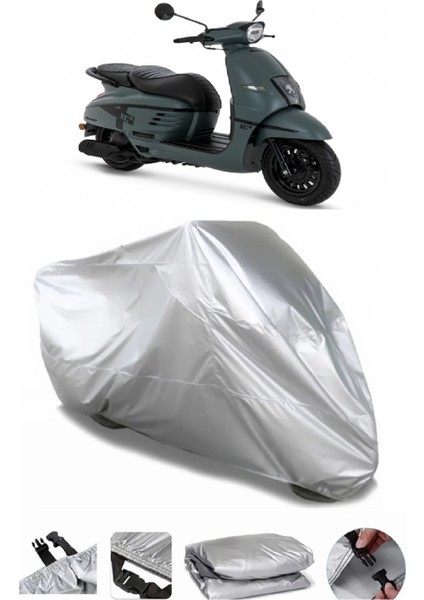 Peugeot Django 50 Gri Su Geçirmez Motosiklet Brandası