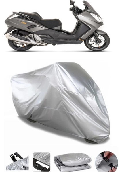 Peugeot Satelis 250 Gri Su Geçirmez Motosiklet Brandası