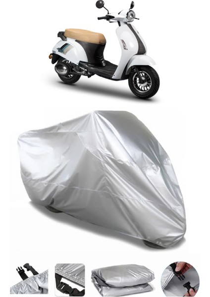 Motoran Allegro Gri Su Geçirmez Motosiklet Brandası