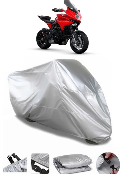 Mv Agusta Turismo Veloce 800 Rosso Gri Su Geçirmez Motosiklet Brandası