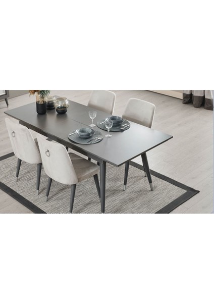 Marian Açılır Yemek Masası+6 Adet Sandalye