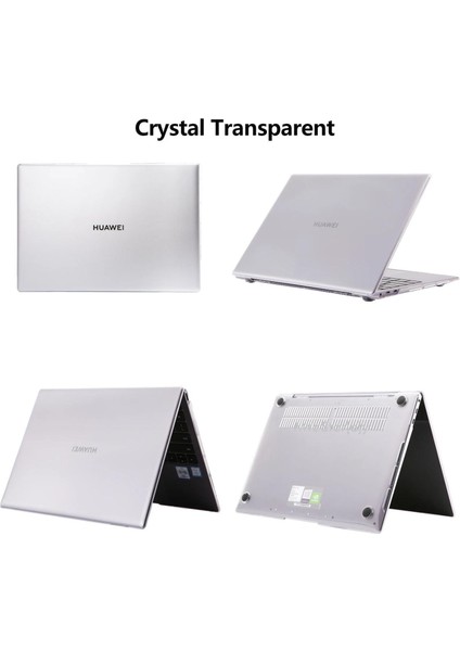 SyncCase Huawei Kılıf MateBook D15 Koruyucu (2019-2020-2021-2022 Yılı) ile Uyumlu Kristal iz Yapmaz Kılıf