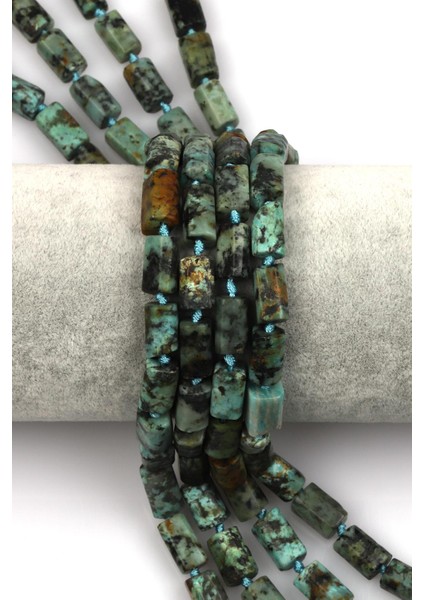 Afrika Turkuazı Doğal Taş Dizi Boru Kesim