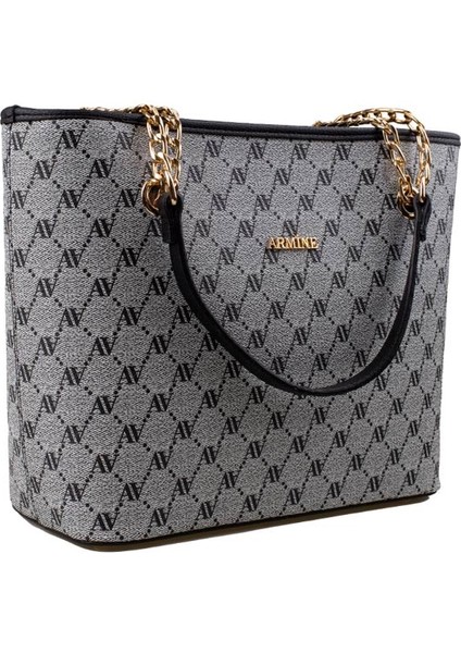 Gri Kadın Logolu Klasik Kol Çantası fiyatları