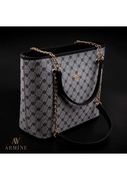 Gri Kadın Logolu Klasik Kol Çantası fırsatları