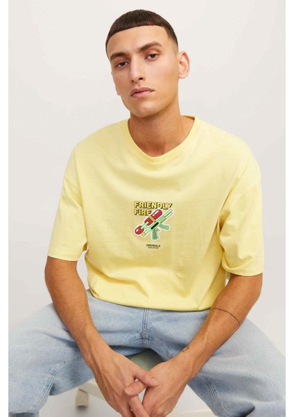 Jorblockpop Erkek Sarı T-Shirt 12254169-ItalianStraw fiyatları