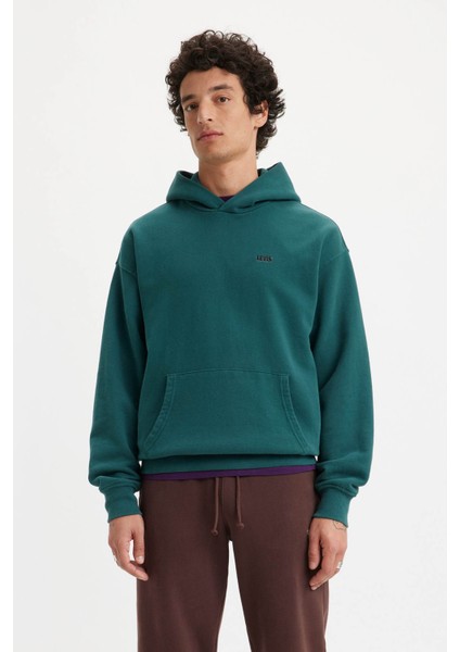 LEVI&#039;S Levı’s Gold Tab Hoodıe Deep Sea Yeşil Erkek Sweatshirt