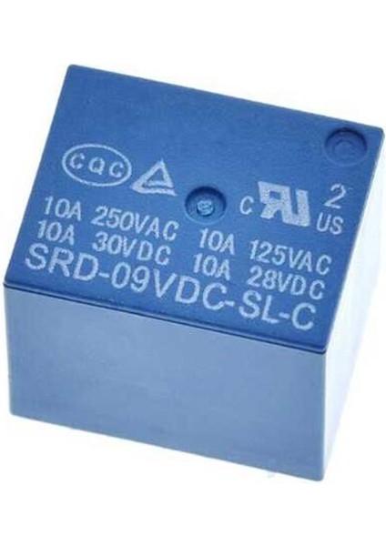 Röle 9VDC 250V 10A 5 Pin Srd Sl C Relay Mavi