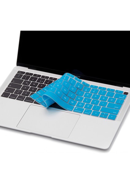 Laptop Macbook Air Klavye Koruyucu US-TR Harf Baskılı A1932 ile Uyumlu