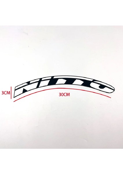 Lastik Yazısı/araba Lastik Yazısı/tire Text/ 3D Lastik Yazısı Nitto 4lü Set + Yapıştırıcı+Zımpara