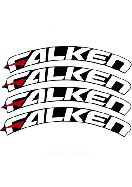 Lastik Yazısı / Araba Lastik Yazısı / Tire Text Falken 4 Lü Set + Yapıştırıcı