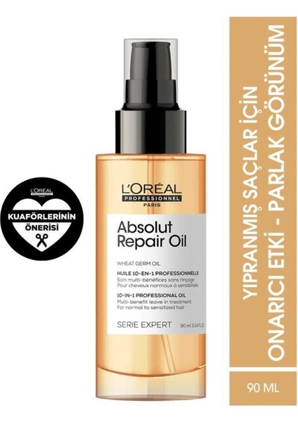 L'Oréal Professionnel Serie Expert Absolut Repair Yıpranmış Saçlar Için Durulanmayan Bakım 90ml   Evaa124