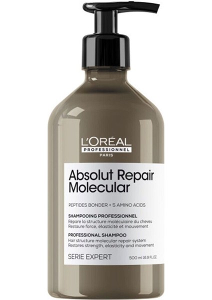 L'oréal Professionnel L’oréal Professionnel Loreal Professionel Absolut Repair Molecular Yıpranmış Saçlar Için Şampuan 500 Ml   Evaa90