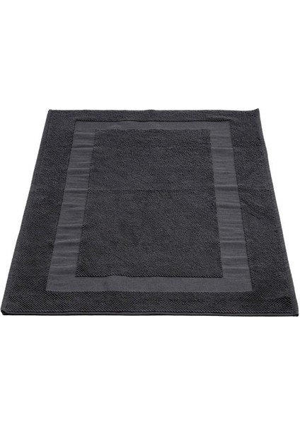 Kaia Banyo Paspası %100 Pamuk - Antrasit (60X100 Cm)