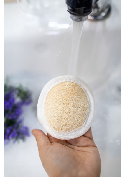 Doğal Kabak Yüz Lifi, Peeling - 2 Adet