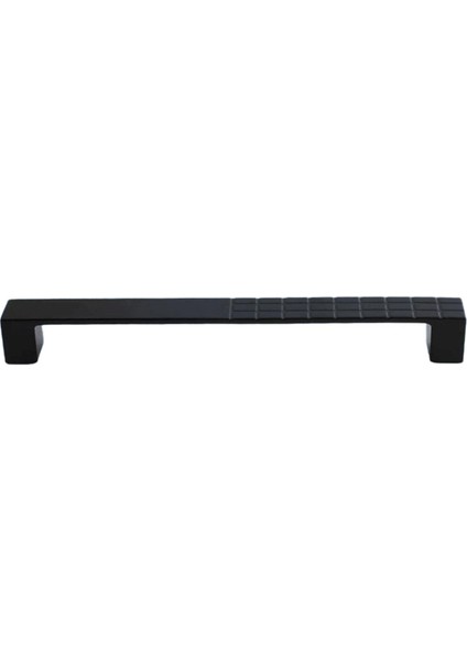 4 Adet Bihter Desenli Kulp 160 mm Siyah Mutfak Kulpu Çekmece Dolap Kapak Kulbu Metal Mobilya Dolabı