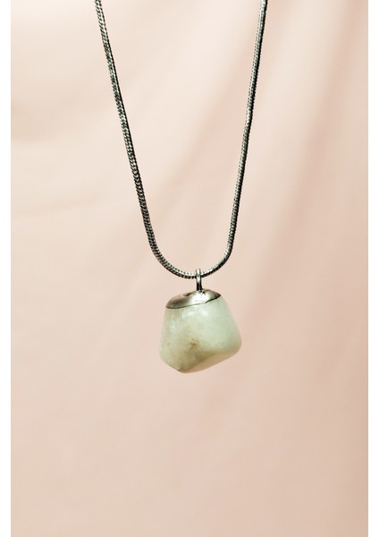 Aytaşı Doğal Taşı Zincirli El Yapımı Kolye Uç: 2 cm Zincir: 20 cm Kutulu modelleri