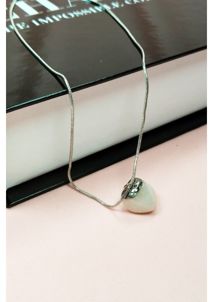 Aytaşı Doğal Taşı Zincirli El Yapımı Kolye Uç: 2 cm Zincir: 20 cm Kutulu indirimleri