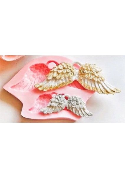 Askılı Çift Kanat Seti Silikon Kalıp K-978, Kokulu Taş Sabun Alçı Mum Kalıbı fiyatları