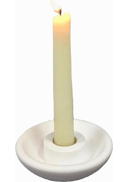 8cm Yuvarlak Tütsülük Şamdanlık Mumluk Silikon Kalıp K-972, Kokulu Taş Sabun Alçı Mum Kalıbı