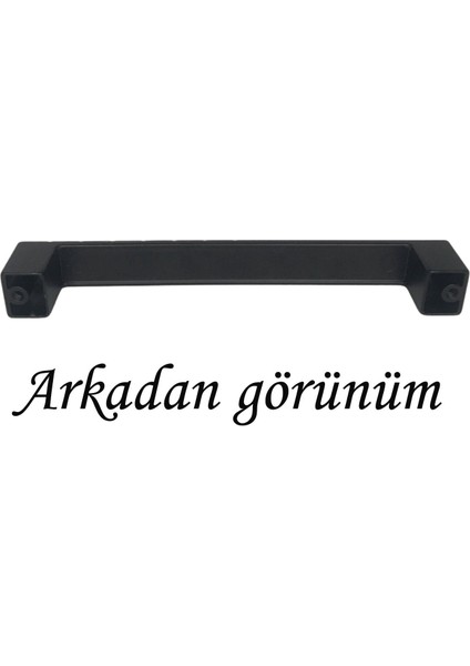 8 Adet Bihter Desenli Kulp 128 mm Siyah Mutfak Kulpu Çekmece Dolap Kapak Kulbu Metal Mobilya Dolabı