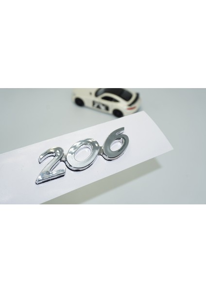 Peugeot 206 Bagaj Krom Abs 3m 3D Yazı Logo Amblem