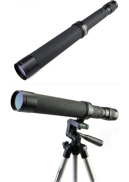 Baigish Zt8-24X40 Rus Model Zoomlu Deri Çantalı Tripot Bağlanan Tekli Dürbün