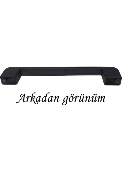 4 Adet Oval Marmara Kulp 128 mm Siyah Mutfak Kulpu Çekmece Dolap Kapak Kulbu Metal Mobilya Dolabı K.