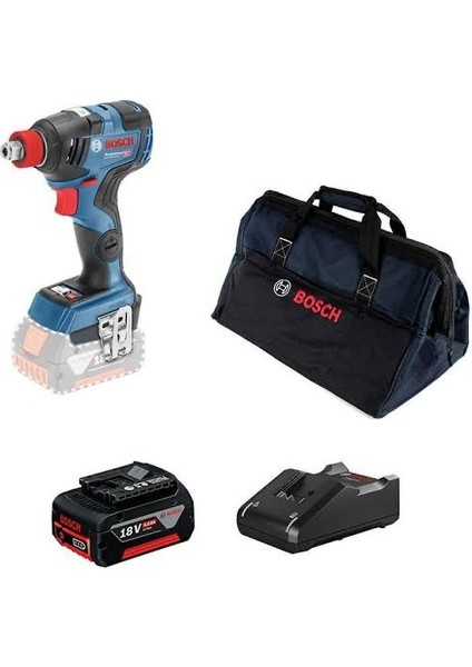 Akülü Darbeli Somun Sıkma Gdx 18V-200 C + 1 X4 Ah Akü + Şarj Aleti + Çanta