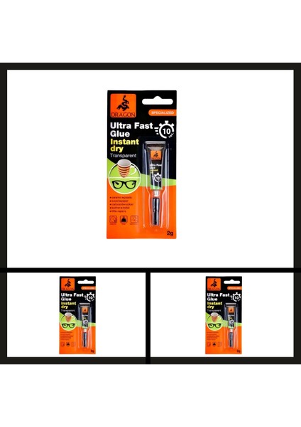 Uyguna-Yakala 2 gr Dragon Ultra Fast Glue Instant Dry YAPIŞTIRICI-GER.049