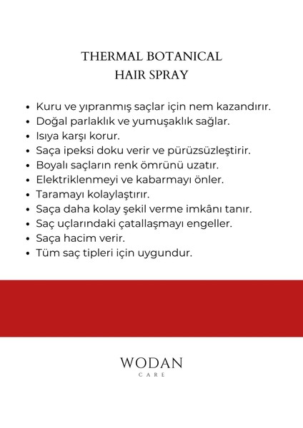 Care Thermal Botanical 10 Etkili Isıya Karşı Koruyucu Sprey 250 ml modelleri