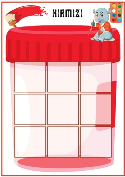 Okul Öncesi Renkleri Öğreten Yaz – Sil Eğitim Seti modelleri