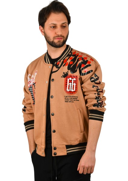 Kolları Önü ve Arkası Baskılı Üç Iplik Çıtçıtlı Kolej Mont 2304764 fiyatları