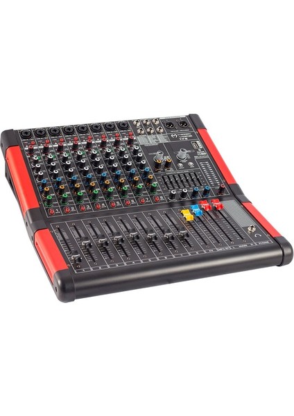 MV-P800 8 Kanal USB Bluetooth Destekli Deck Mixer Anfi Stüdyo Tipi Profesyonel Amfi