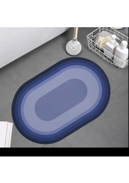 Main Shop Kaymaz Tabanlı Su Emici Abdest ,banyo ve Mutfak Paspası 58X38CM Siyah Gri Renk Yazısız Model