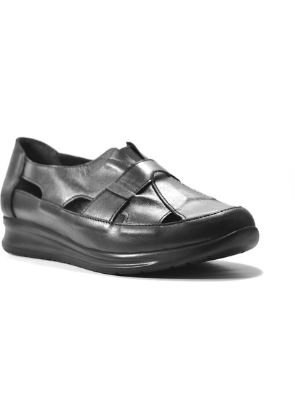 337 Deri Siyah Kadın Anne Ayakkabı fiyatları