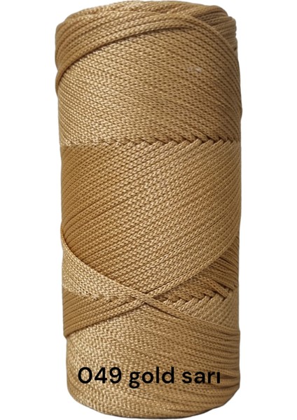 Polyester Makrome Ipi 200GR Makrome Ipi Çanta Ipi Runner Ipi Örgü Ipi No4 - 1.4mm Makrome Ipi