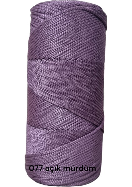 Polyester Makrome Ipi 200GR Makrome Ipi Çanta Ipi Runner Ipi Örgü Ipi No4 - 1.4mm Makrome Ipi