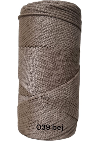 Polyester Makrome Ipi 200GR Makrome Ipi Çanta Ipi Runner Ipi Örgü Ipi No4 - 1.4mm Makrome Ipi
