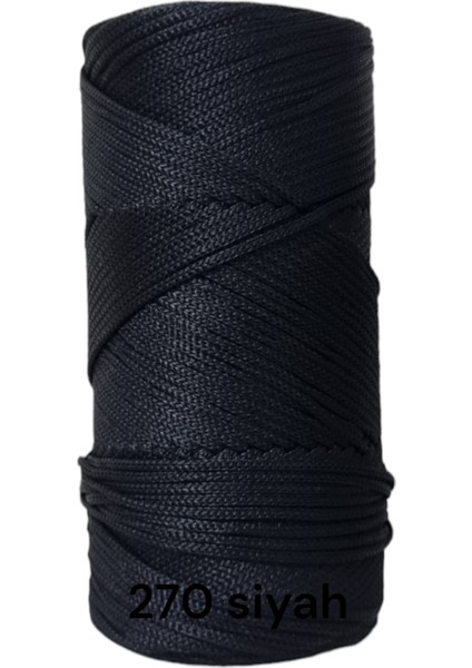 Polyester Makrome Ipi 200GR Makrome Ipi Çanta Ipi Runner Ipi Örgü Ipi No4 - 1.4mm Makrome Ipi