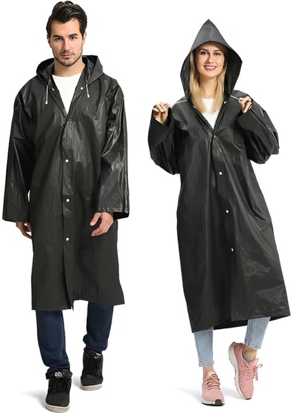 İsg Store Unisex Siyah Su Rüzgar Geçirmez Yağmurluk